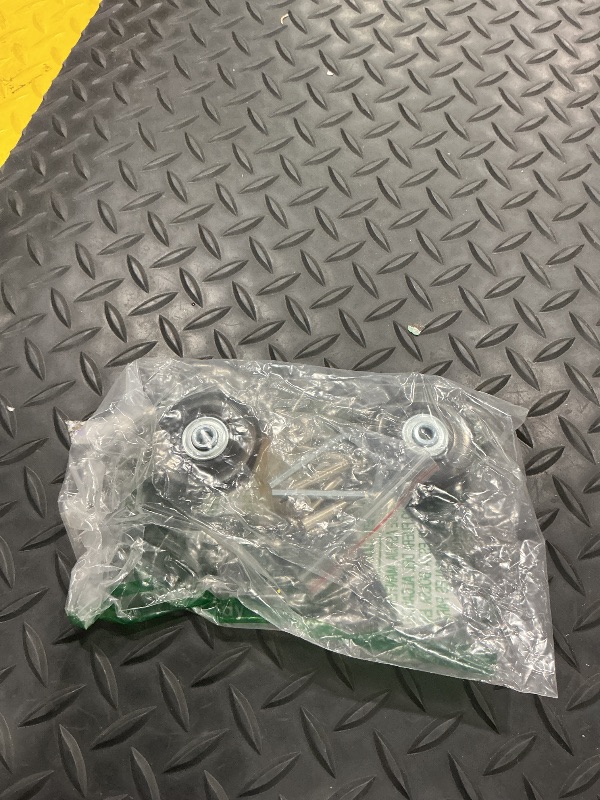 Photo 1 of 1 Pair/2pcs Luggage Suitcase Replacement Wheels 50mm, Rubber Swivel Caster Wheels 6mm Bearings Repair Kits (Black&Clear, D50*ID6*W18mm/1.97"x0.23"x0.7")