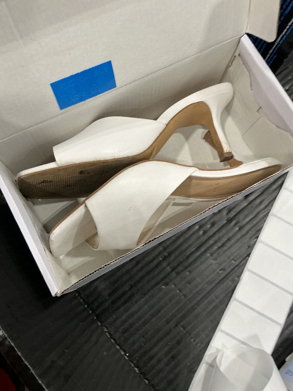 View 2 of **USED**
DREAM PAIRS 2026 Women's Kitten Heels Sandals – Square Toe Slip On Low Heels, Heeled Mules Footwear for Everyday, Dressy & Casual Occasions,Size 8.5,White,SDHS25004W