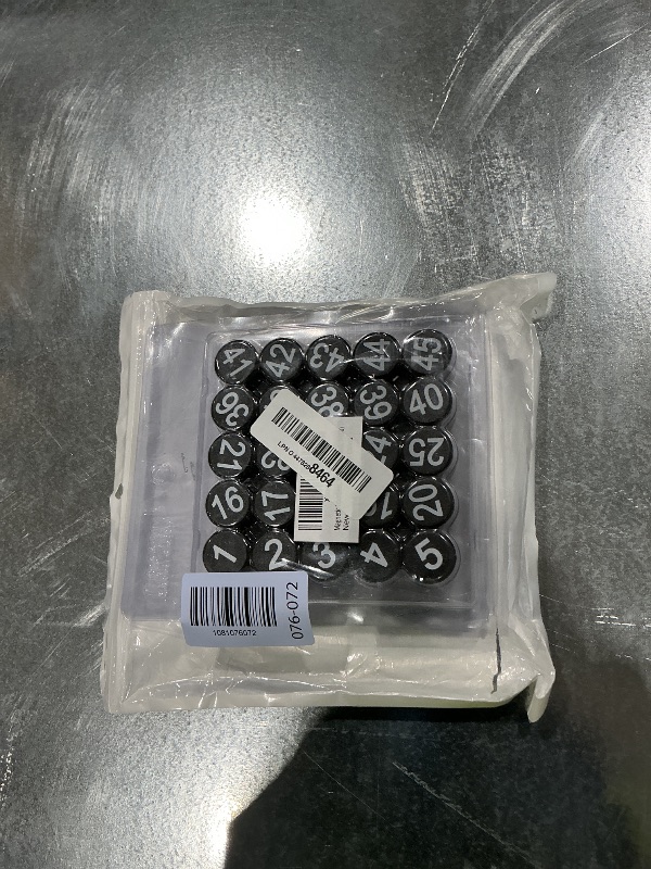 Photo 1 of 1-100 Magnetic Numbers, Magnets with Number for Dry Erase Boards, Round Number Refrigerator Magnets for Whiteboard in Home and Office (0.8" Diameter, Black)