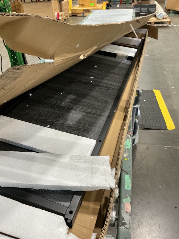 Photo 1 of [CLERK NOTES!!] [MISSING SEVERAL PARTS] KMBOHE Queen Size Loft Bed with Built-in Desk, Closet & Staircase Storage, Sturdy Metal Frame with Safety Handrail & Guardrail, No Box Spring Needed, Bed for Small Rooms, Black