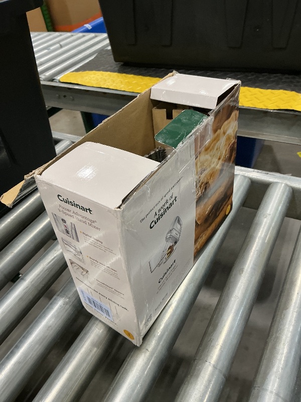 Photo 1 of [FOR PARTS] [MOTOR IS NOT INCLUDED] [PARTIAL SET] Cuisinart Power Advantage Plus 9-Speed Hand Mixer, 220W Motor, Electric Mixer with Dishwasher-Safe Beaters, Storage Case, HM-90BCS, Brushed Chrome