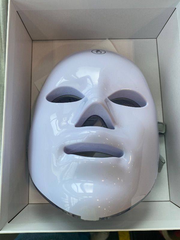 Photo 1 of [SIMILAR ITEM] [STOCK IMAGE IS FOR REFRENCE] INIA Glow 4D Wireless Red Light Therapy Mask for face – Dual NIR, 320 LEDs, 4 Modes, Under-Eye Cooling, Cordless & Rechargeable LED Face Mask for Home & Travel, Skincare Gifts for Women Mom Wife, Blue