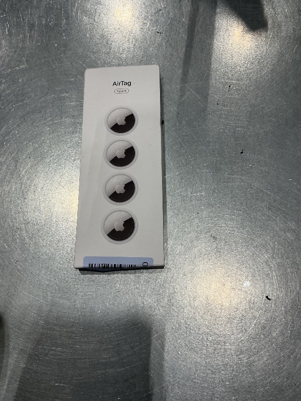 Photo 1 of ***ITEM IS USED*** Apple AirTag (2nd Generation) - 4 Pack: Tracker for Keychain, Wallet, and More; Locator with Sound; Simple One-Tap Setup with iPhone or iPad; Key Finder with up to 1.5X Precision Finding Range*