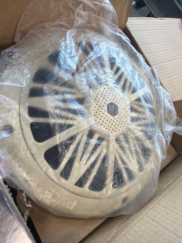 Photo 1 of [Heavily Used] Pyle 6.5 Inch Dual Marine Speakers - 2 Way Waterproof and Weather Resistant Outdoor Audio Stereo Sound System with 200 Watt Power, Poly Carbon Cone and Butyl Rubber Surround - 1 Pair (White)