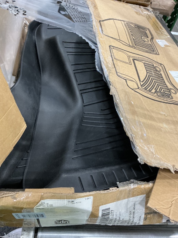 Photo 1 of ***MISSING FRONT MATS*** OEDRO Upgraded Floor Mats Fit for 2012-2018 Dodge Ram 1500/2500/3500 Crew Cab, 2019-2024 Dodge Ram 1500 Classic Crew Cab, TPE All-Weather, 1st and 2nd Row: Full Set Liners, Black