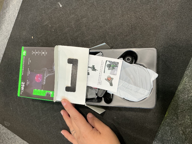 Photo 1 of [Esoulk] 25W Tesla Phone Mount Charger for Model 3/Y, Magnetic MagSafe Car Charger with Cooling Fan, Wireless Fast Charging Holder for iPhone and Android
