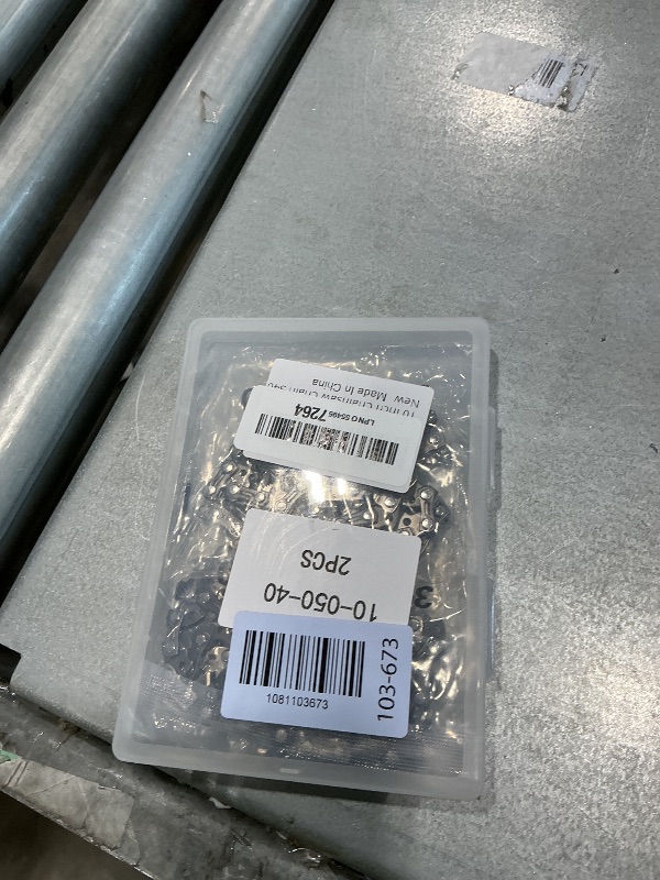 Photo 1 of 10 Inch Chainsaw Chain S40, 10 Inch Pole Saw Compatible with Sunjoe SWJ803E/SWJ807E, Oregon, Remington, Echo, Craftsman, Poulan, Worx, Greenwork, 3/8" LP Pitch .050" Gauge 40 Drive Links