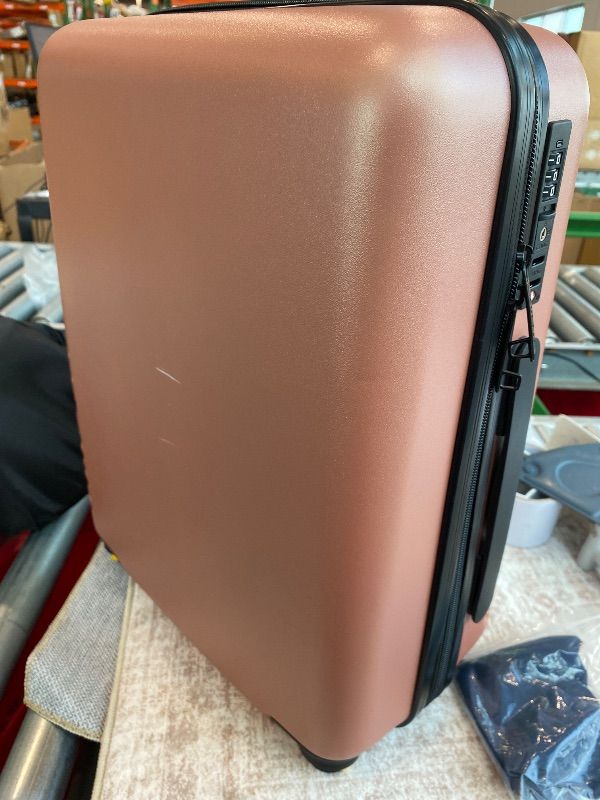 Photo 1 of [Missing Wheels] Take OFF Luggage Personal Item Suitcase 3.0 – Small Carry On Luggage with Wheels for Budget Airlines – Under the Seat Luggage with Removable Wheels – With TSA Lock and Toiletry Pouch – 18x14x8, Rose