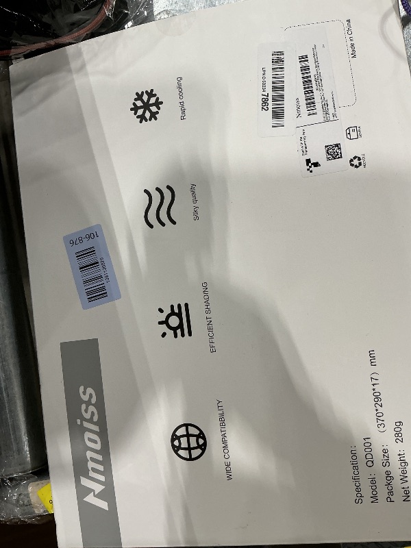 Photo 1 of [2026 Upgraded] Nmoiss Car Windshield Sun Shade [Dot Matrix Reflective Coating] Extended Edge No Light Leakage Design Cooling Protect Car Interior from UV Damage-XL