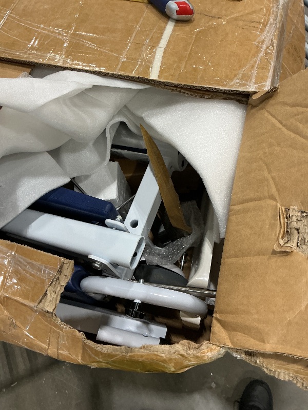 Photo 1 of ****CHECKED 7/12 - AS IS/NO RETURNS - SALE FINAL - FOR PARTS ONLY****Patient Transfer Lift Chair, 350 lb Capacity, 180° Split Seat, Hydraulic Commode Wheelchair for Elderly, Bed to Toilet