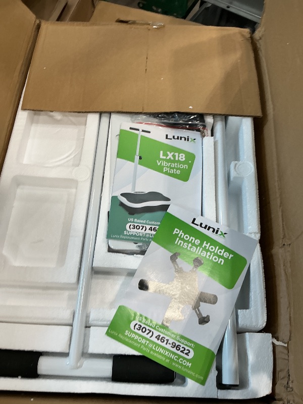 Photo 1 of ** sold as is no refund/return**
Lunix LX18 Vibration Plate Exercise Machine, Power Platform for Lymphatic Drainage, Full Body Workout Home Fitness Equipment with Handles, Magnetic Acupoints & Phone Holder