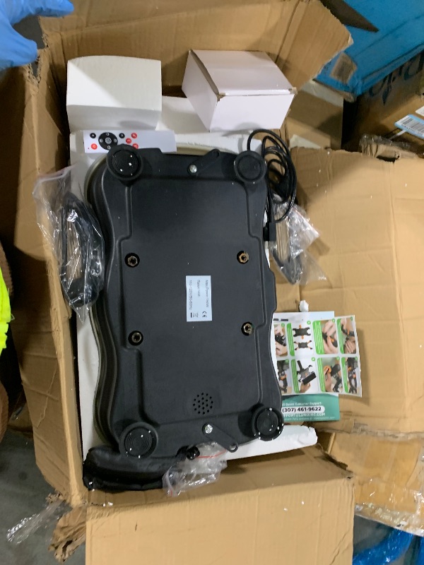 Photo 1 of ** sold as is no refund/return**
Lunix LX18 Vibration Plate Exercise Machine, Power Platform for Lymphatic Drainage, Full Body Workout Home Fitness Equipment with Handles, Magnetic Acupoints & Phone Holder