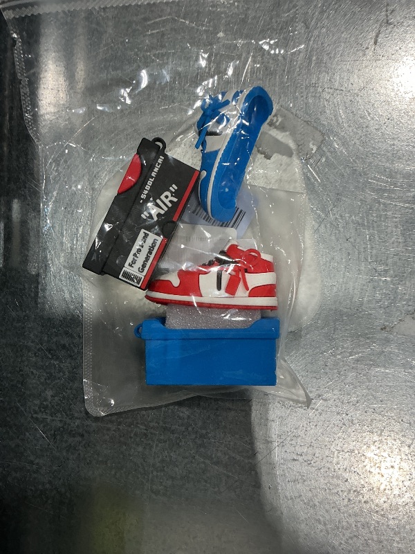 Photo 1 of [2Pack] Gedicht for Apple Airpods Pro Case Cover, Cute Cartoon Shoe Box Soft Silicone Protective Cases for AirPods Pro 1st Generation Case with Keychain for Women Men, Red+Blue