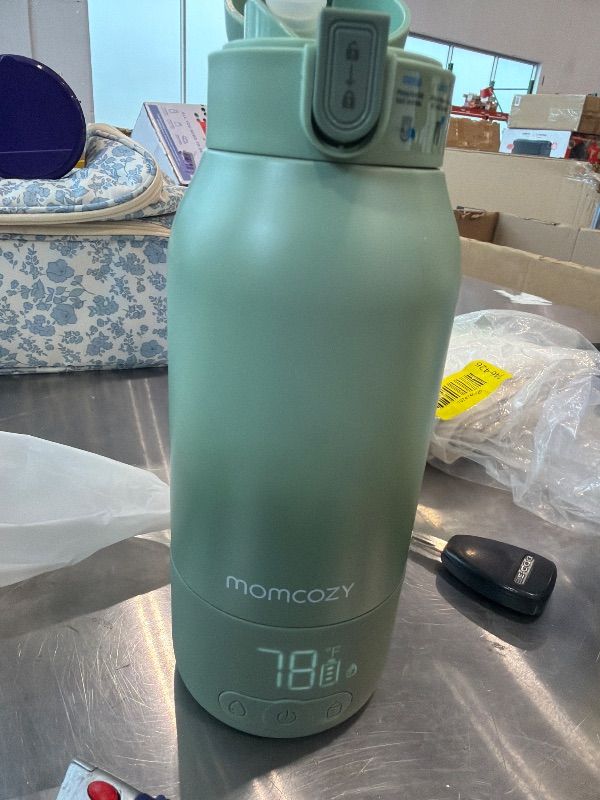 View 3 of [Doesn't Latch] Momcozy Portable Bottle Warmer for Travel – Dual Heating Modes for Breast Milk & Water, Portable Milk Warmer with Fast Heating & Long Battery Life, 17 Ounces Large Capacity to Meet Your All-Day Needs
