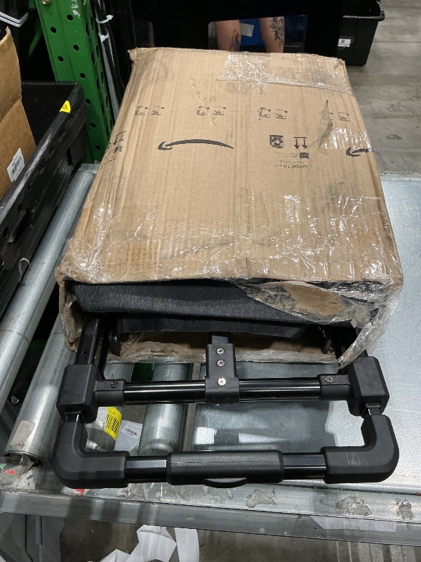 View 2 of *****MISSING SCREW FOR ASSEMBLY*****KEDSUM 2 in 1 Grocery Cart on Wheels for Stairs, 60L/300LBS Shopping Carts for Groceries, Stair Climbing Cart with Removable Waterproof Bag, Folding Shopping Carts for Stairs, Black