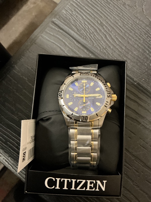 Photo 1 of Citizen Quartz Mens Watch, Stainless Steel, Classic, Two-Tone (Model: AN3394-59L)