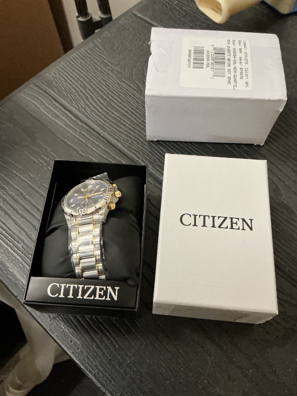 Photo 1 of Citizen Quartz Mens Watch, Stainless Steel, Classic, Two-Tone (Model: AN3394-59L)