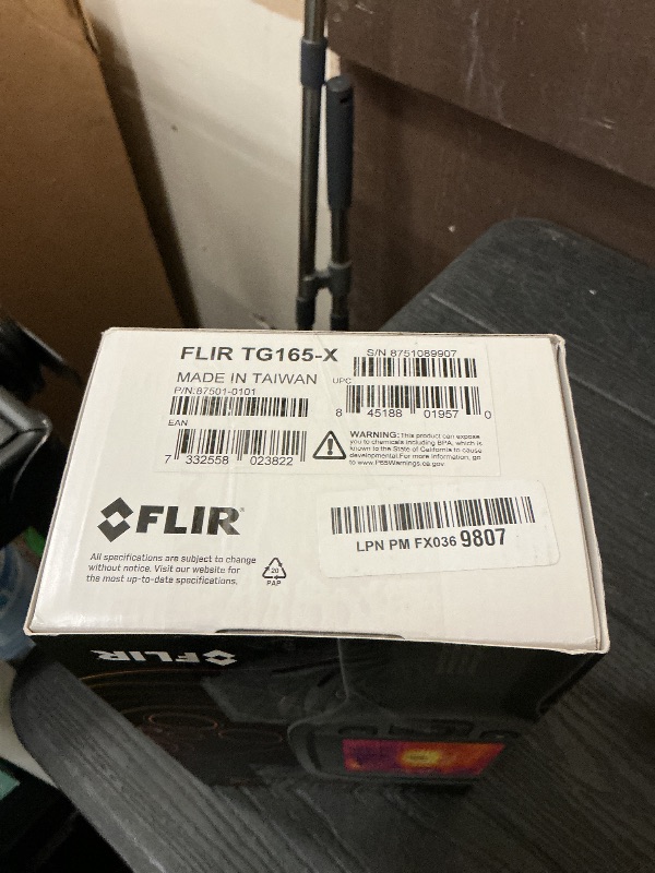 Photo 1 of FLIR TG165-X Thermal Imaging Camera with Bullseye Laser: Commercial Grade Infrared Camera for Building Inspection, HVAC and Electrical