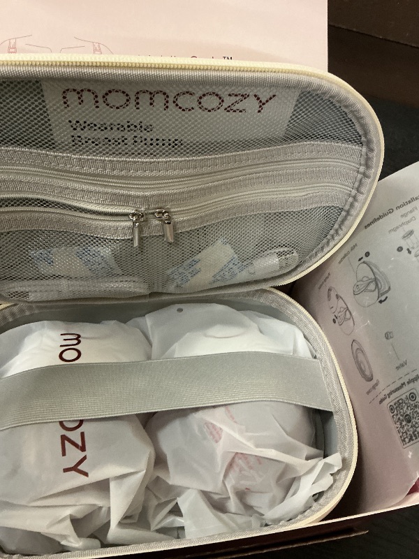 Photo 1 of Momcozy Breast Pump Hands Free Mobile Style | M6, Wearable Breastfeeding Electric Breast Pump Ideal Rhythm More Milk, DoubleFit Flange More Fit & Discreet with 3 Modes 9 Levels, 24mm - 2 Pack Cozy Red