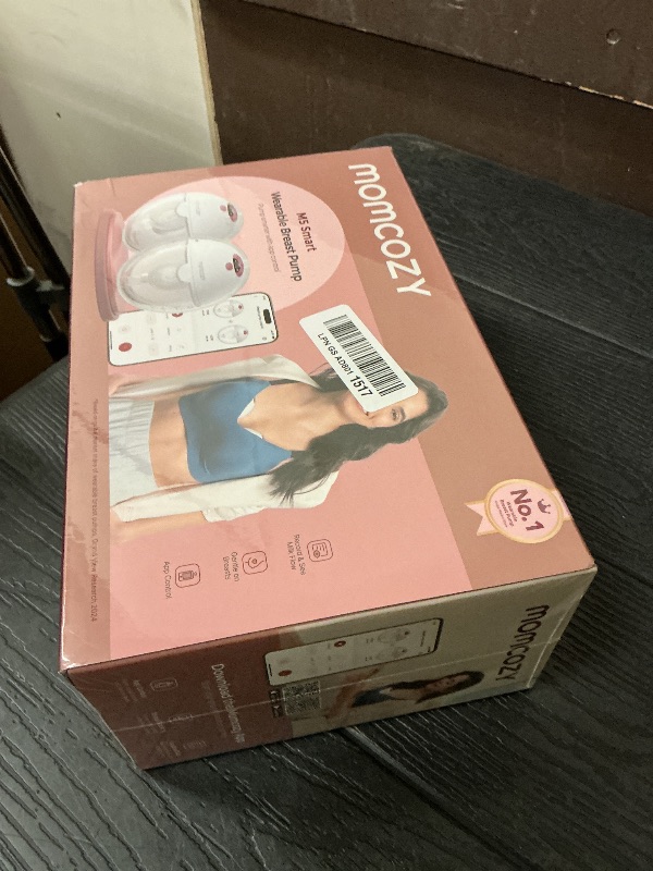 Photo 1 of Momcozy M5 Smart APP Controlled Wearable Breast Pump, Hands-Free Wireless Electric Pump, 3 Modes 9 Suction Levels, BPA-Free, Portable Lightweight, 24mm Flange, 2-Pack Cozy Red