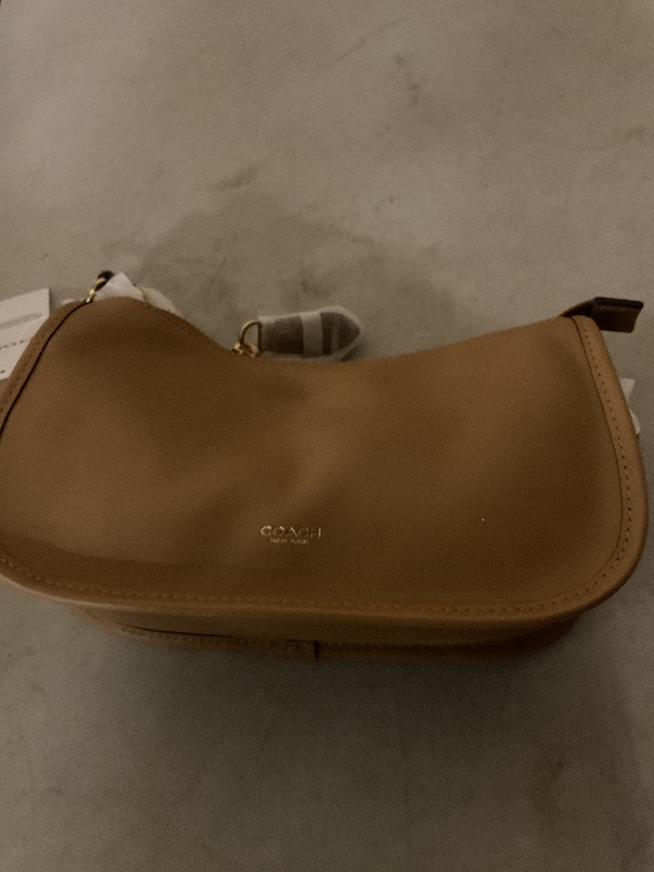 Photo 1 of COACH Natural Grain Leather Waverly Bag