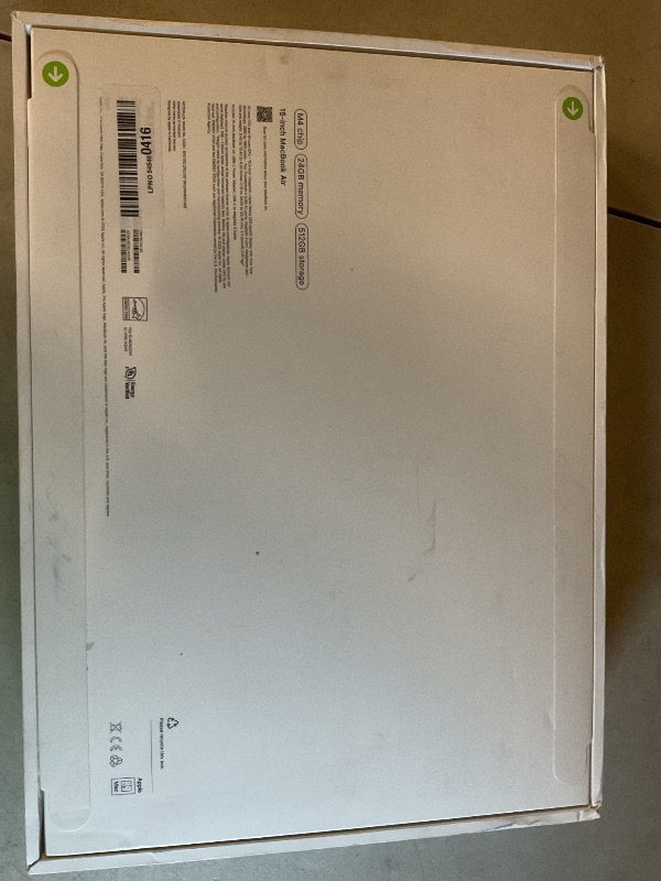 Photo 1 of SEE NOTES AND PICTURES …….Apple 2025 MacBook Air 15-inch Laptop with M4 chip: Built for Apple Intelligence, 15.3-inch Liquid Retina Display, 24GB Unified Memory, 512GB SSD Storage, 12MP Center Stage Camera, Touch ID; Sky Blue
