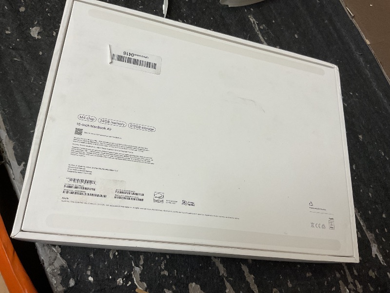 Photo 1 of SEE NOTES AND PICTURES …….Apple 2025 MacBook Air 15-inch Laptop with M4 chip: Built for Apple Intelligence, 15.3-inch Liquid Retina Display, 24GB Unified Memory, 512GB SSD Storage, 12MP Center Stage Camera, Touch ID; Sky Blue