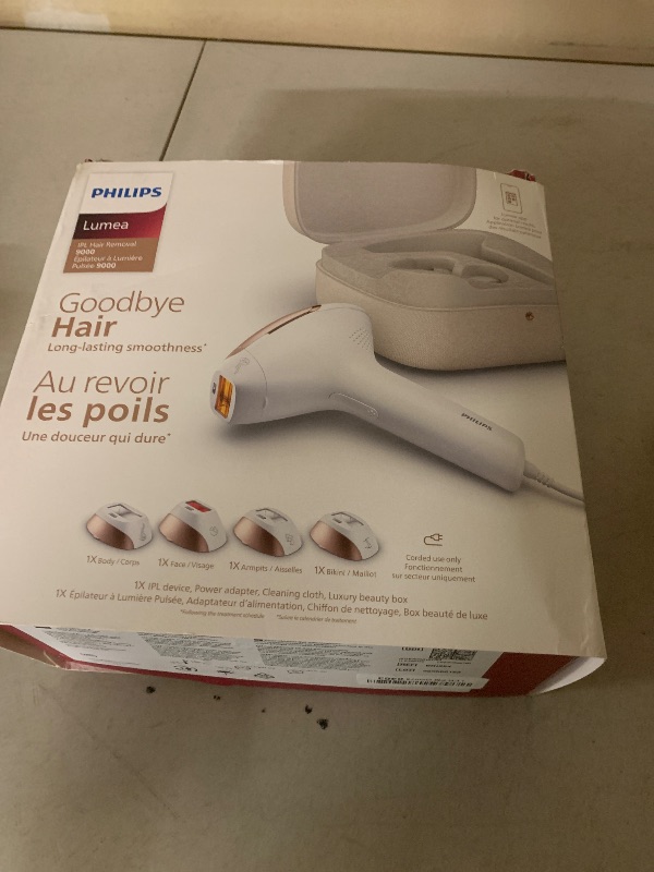 Photo 1 of Philips Lumea IPL — Salon-Like Laser Hair Removal for Women, Permanent Hair Reduction Device At Home for Face & Body — Safe & Painless for Face, Bikini, Body, 5 Settings & Skin Sensors, BRI984/03
