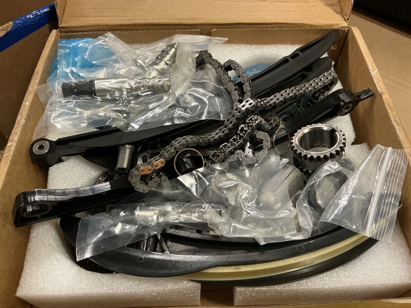 Photo 1 of Engine Timing Chain Kit with VVT Sprocket Tensioner Phaser Solenoids Compatible with Ford F-150 F150 Expedition Ecoboost Lincoln Navigator 2017-2023 3.5L Replace HL3Z6268A HL3Z6K255A HL3Z6B274A