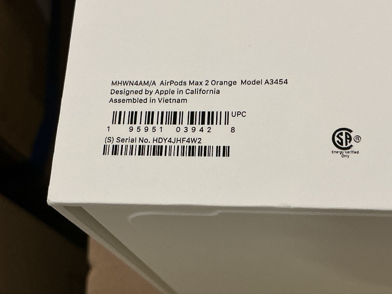 Photo 1 of Apple AirPods Max 2 Wireless Over-Ear Headphones, Active Noise Cancellation, Adaptive Audio, Personalized Spatial Audio, Live Translation, Bluetooth Headphones for iPhone – Orange