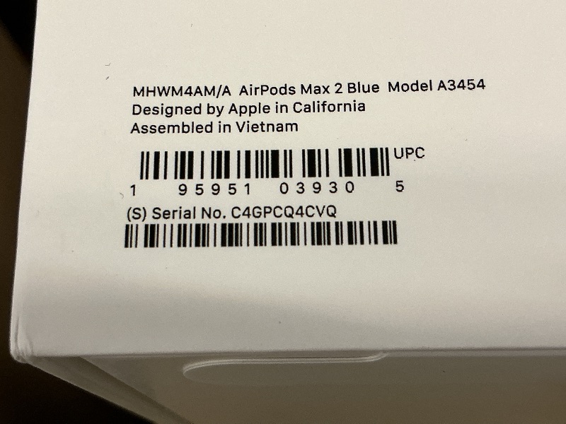 Photo 1 of Apple AirPods Max 2 Wireless Over-Ear Headphones, Active Noise Cancellation, Adaptive Audio, Personalized Spatial Audio, Live Translation, Bluetooth Headphones for iPhone – Blue