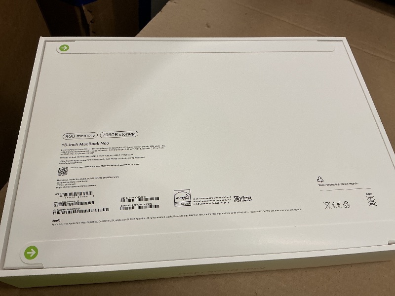 Photo 1 of Apple 2026 MacBook Neo 13-inch Laptop with A18 Pro chip: Built for AI and Apple Intelligence, Liquid Retina Display, 8GB Unified Memory, 256GB SSD Storage, 1080p FaceTime HD Camera; Blush