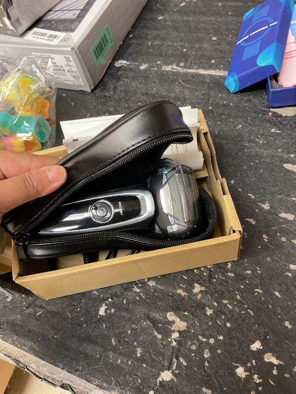 Photo 1 of Panasonic ARC5 Electric Razor for Men with Pop-Up Trimmer, Wet/Dry 5-Blade Electric Shaver with Intelligent Shave Sensor and Multi-Flex Pivoting Head, ES-LV65-S (Silver)