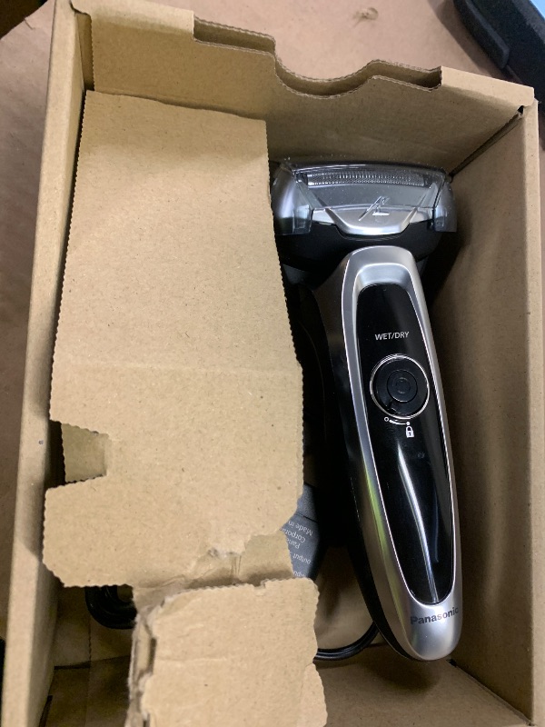 Photo 1 of Panasonic ARC5 Electric Razor for Men with Pop-Up Trimmer, Wet/Dry 5-Blade Electric Shaver with Intelligent Shave Sensor and Multi-Flex Pivoting Head, ES-LV65-S (Silver)