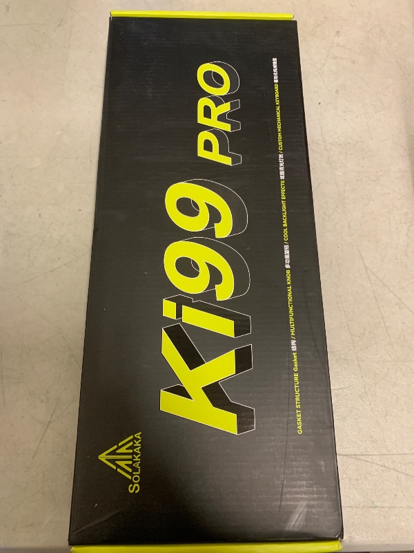 Photo 1 of SOLAKAKA KI99 Pro 96% Wireless Mechanical Keyboard, RGB Gaming Keyboard, Hot-Swappable Pre-Lubed Switches, Gasket Structure Creamy Keyboards (Graywhite, Silent Switch)