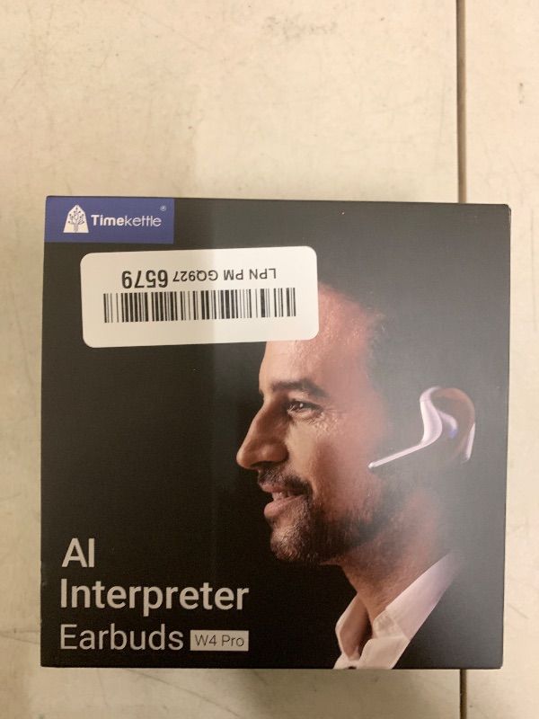 Photo 1 of Timekettle W4 Pro AI Interpreter Earbuds, Real-Time Bidirectional Voice Translation,50+ Languages, Video and Call Bluetooth Translator,for Business, Compatible with iOS/Android Gray