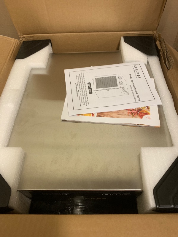 Photo 1 of Cercker Commercial Food-Dehydrator Machine 14 Trays, 1200W Fruit Dehydrator,11.98ft² Meat Dryer for Jerky,190ºF Temperature Control,24H Large Food Dryer for Beef