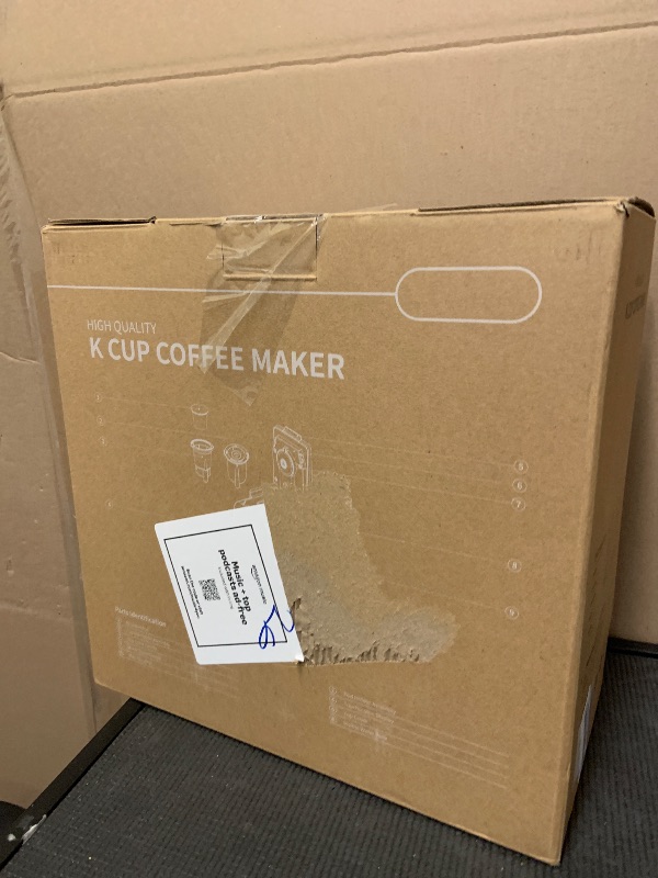 Photo 1 of K Cup Coffee Maker With Bold Setting, Single Serve Hot & Iced Coffee Maker for K-Cup and Grounds, 52 Oz Removable Water Tank, 6 to 14oz Brew Size, Pod Coffee Machine With Reusable Filter,(Black)