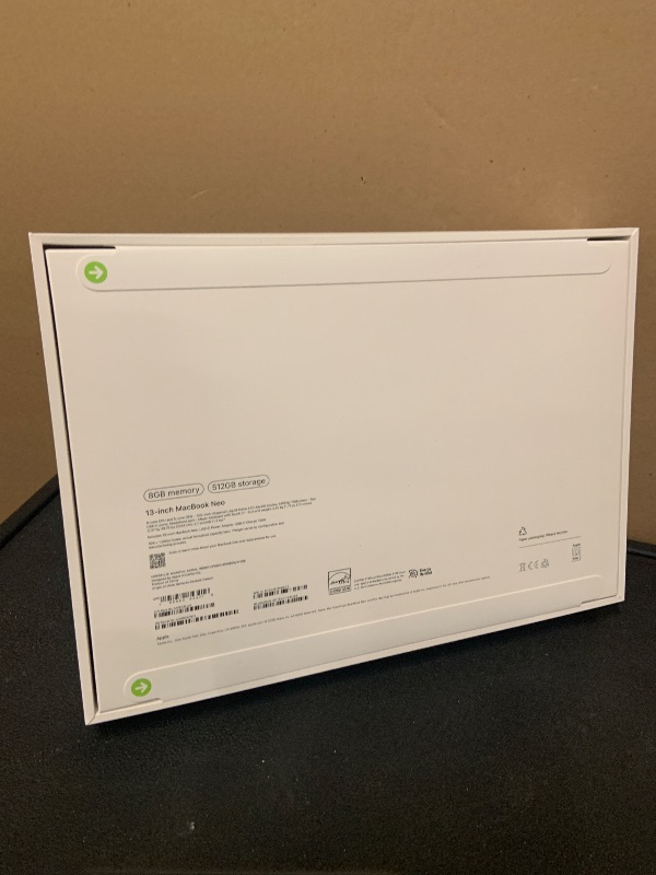 Photo 1 of Apple 2026 MacBook Neo 13-inch Laptop with A18 Pro chip: Built for AI and Apple Intelligence, Liquid Retina Display, 8GB Unified Memory, 512GB SSD Storage, 1080p FaceTime HD Camera, Touch ID; Indigo