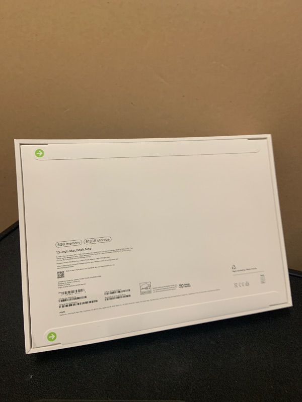 Photo 1 of Apple 2026 MacBook Neo 13-inch Laptop with A18 Pro chip: Built for AI and Apple Intelligence, Liquid Retina Display, 8GB Unified Memory, 512GB SSD Storage, 1080p FaceTime HD Camera, Touch ID; Indigo