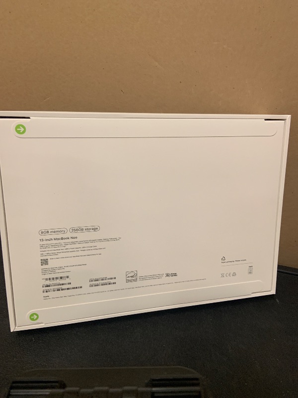 Photo 1 of Apple 2026 MacBook Neo 13-inch Laptop with A18 Pro chip: Built for AI and Apple Intelligence, Liquid Retina Display, 8GB Unified Memory, 256GB SSD Storage, 1080p FaceTime HD Camera; Silver