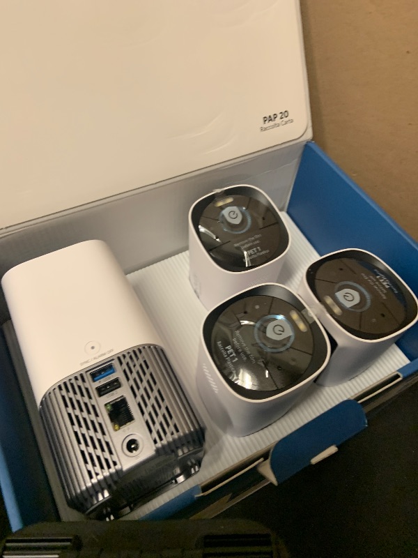 Photo 1 of eufy Security eufyCam 3-Cam Kit,Security Camera Outdoor Wireless,4K Camera with Integrated Solar Panel,Forever Power,Face Recognition AI,Expandable Local Storage up to 16TB,2.4 GHz Wi-Fi(Renewed)