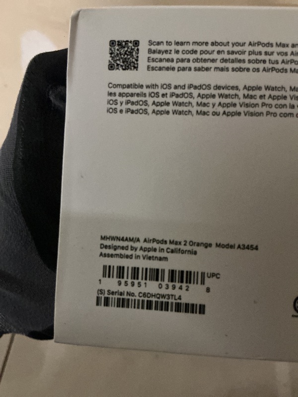 Photo 1 of Apple AirPods Max 2 Wireless Over-Ear Headphones, Active Noise Cancellation, Adaptive Audio, Personalized Spatial Audio, Live Translation, Bluetooth Headphones for iPhone – Orange