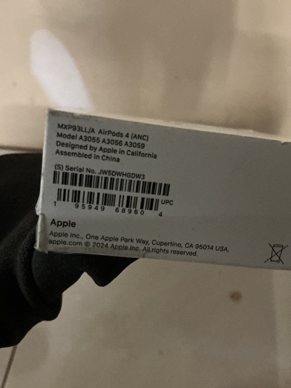 Photo 1 of Apple AirPods 4 Wireless Earbuds, Bluetooth Headphones, with Active Noise Cancellation, Adaptive, Transparency Mode, Personalized Spatial Audio, USB-C Charging Case, Wireless Charging, H2 Chip