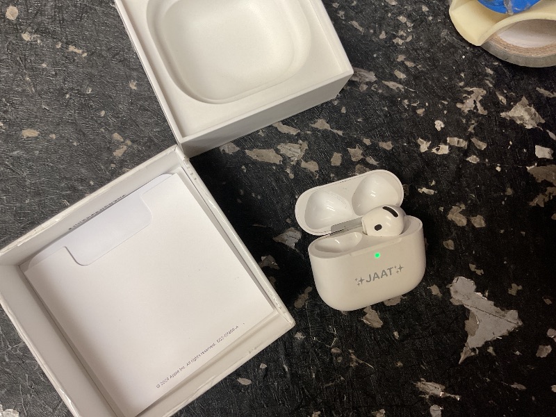 Photo 1 of Apple AirPods 4 Wireless Earbuds, Bluetooth Headphones, with Active Noise Cancellation, Adaptive, Transparency Mode, Personalized Spatial Audio, USB-C Charging Case, Wireless Charging, H2 Chip