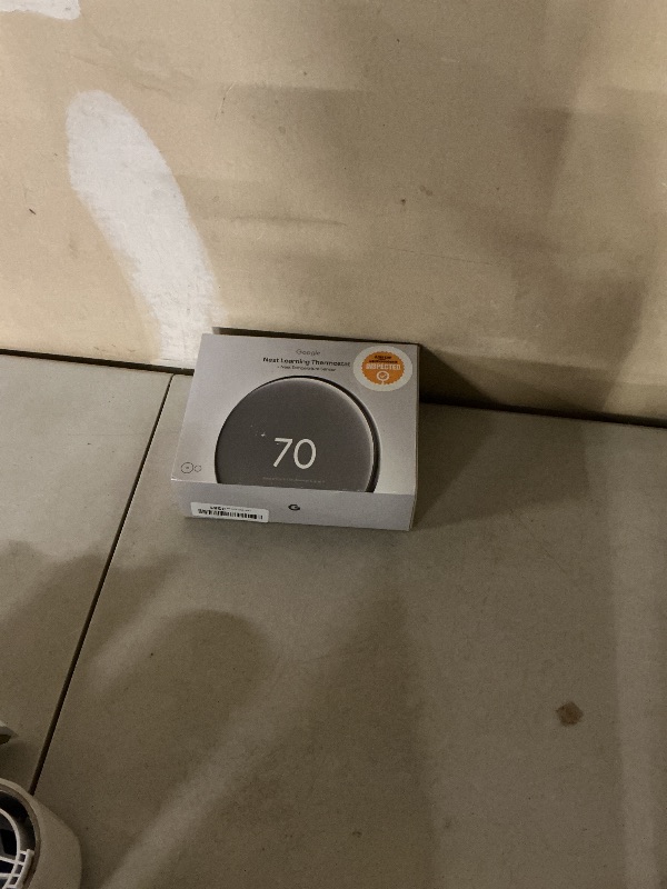 Photo 1 of Google Nest Learning Thermostat (4th gen) + Nest Temperature Sensor (2nd gen) - Silver