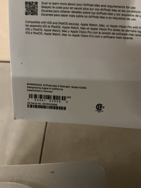 Photo 1 of Apple AirPods Max 2 Wireless Over-Ear Headphones, Active Noise Cancellation, Adaptive Audio, Personalized Spatial Audio, Live Translation, Bluetooth Headphones for iPhone – Midnight