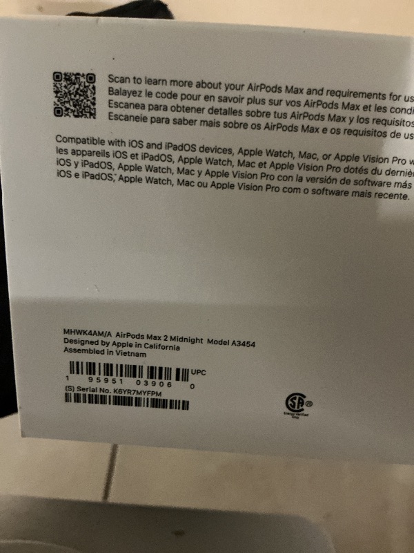 Photo 1 of Apple AirPods Max 2 Wireless Over-Ear Headphones, Active Noise Cancellation, Adaptive Audio, Personalized Spatial Audio, Live Translation, Bluetooth Headphones for iPhone – Midnight