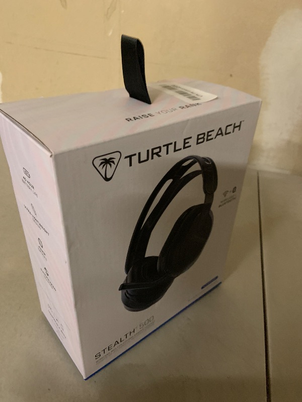 Photo 1 of Turtle Beach Stealth 500 Wireless Amplified Gaming Headset for PS5, PS4, PC, & Mobile – 40-Hr Battery, Bluetooth, Memory Foam Cushions, Flip-to-Mute Mic, EQ Presets, Companion App – Black
