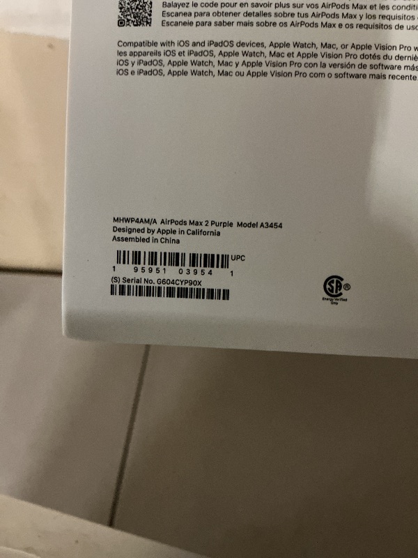 Photo 1 of Apple AirPods Max 2 Wireless Over-Ear Headphones, Active Noise Cancellation, Adaptive Audio, Personalized Spatial Audio, Live Translation, Bluetooth Headphones for iPhone – Purple